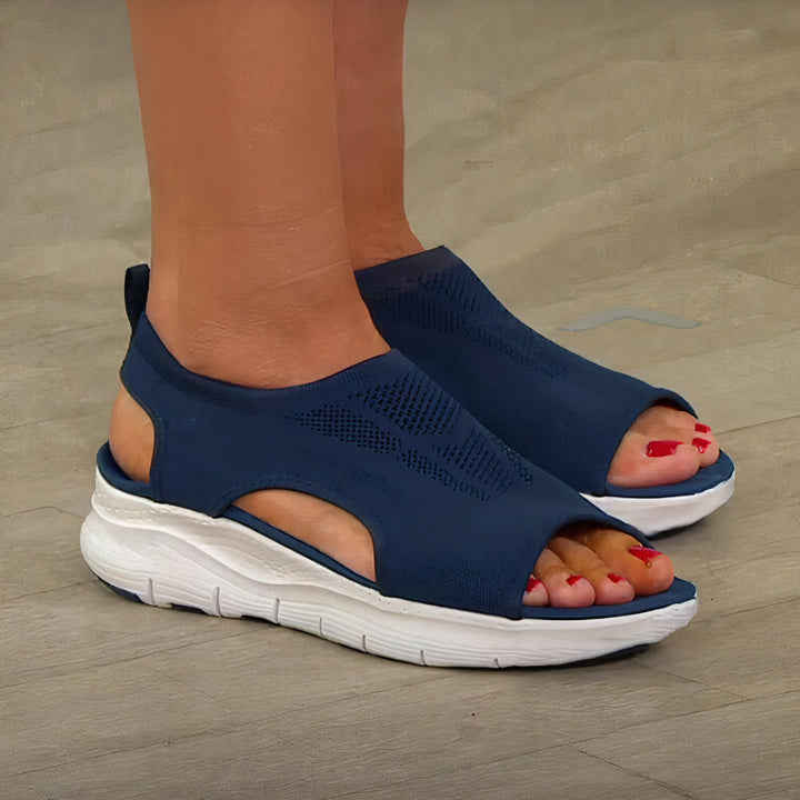 W&W Mode | Sandalen Mesh Slip on Sportsandalen Damenschuhe