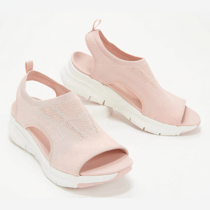 W&W Mode | Sandalen Mesh Slip on Sportsandalen Damenschuhe