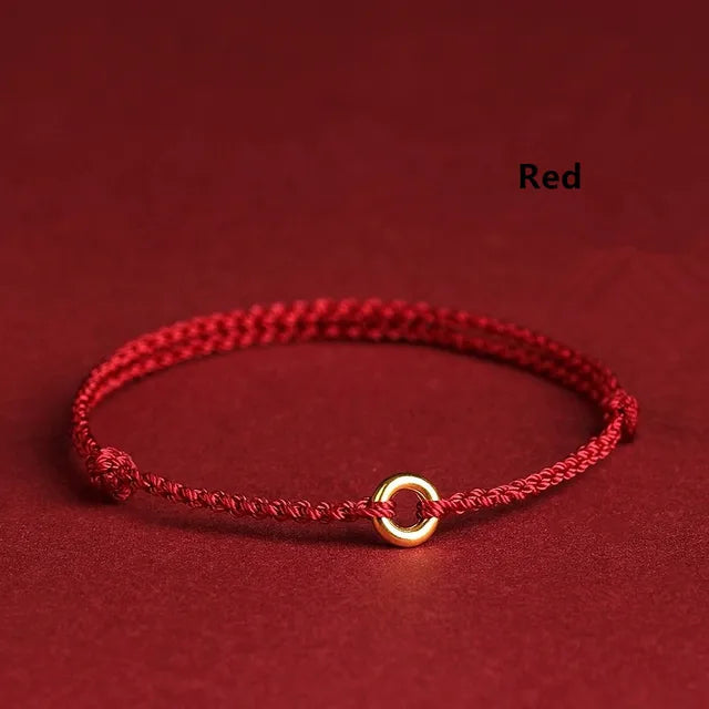 WW | Handgewebtes Goldenes Kreisarmband