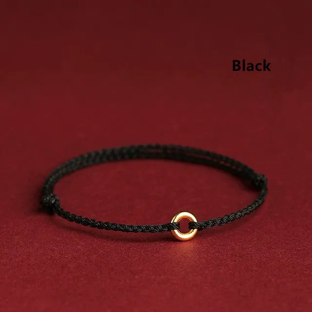 WW | Handgewebtes Goldenes Kreisarmband