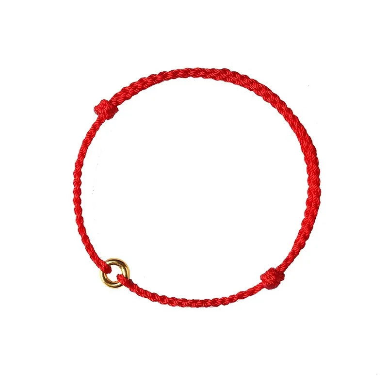 W&W Mode | Handgewebtes Goldenes Kreisarmband
