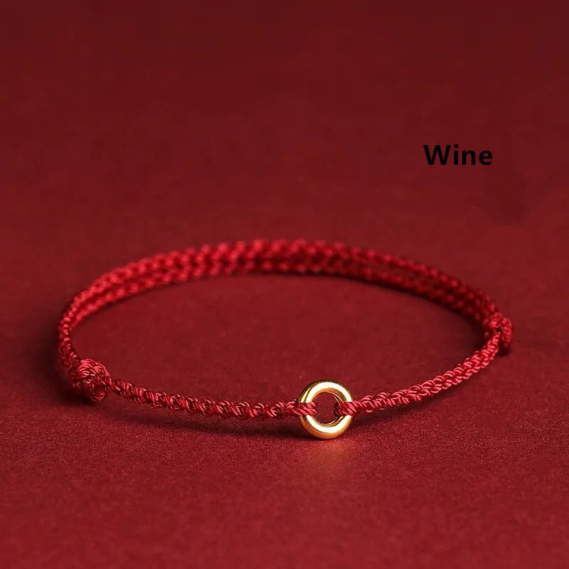 W&W Mode | Handgewebtes Goldenes Kreisarmband