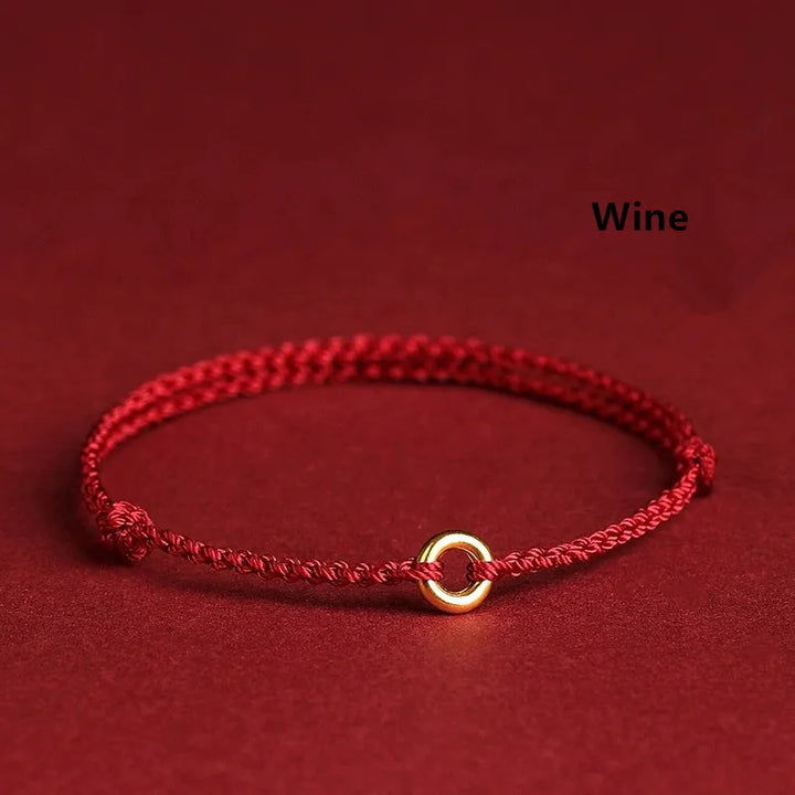 W&W Mode | Handgewebtes Goldenes Kreisarmband