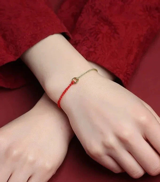 WW | Handgewebtes Goldenes Kreisarmband