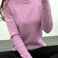 WW - Elegant Chic Strickpullover mit Zopfmuster