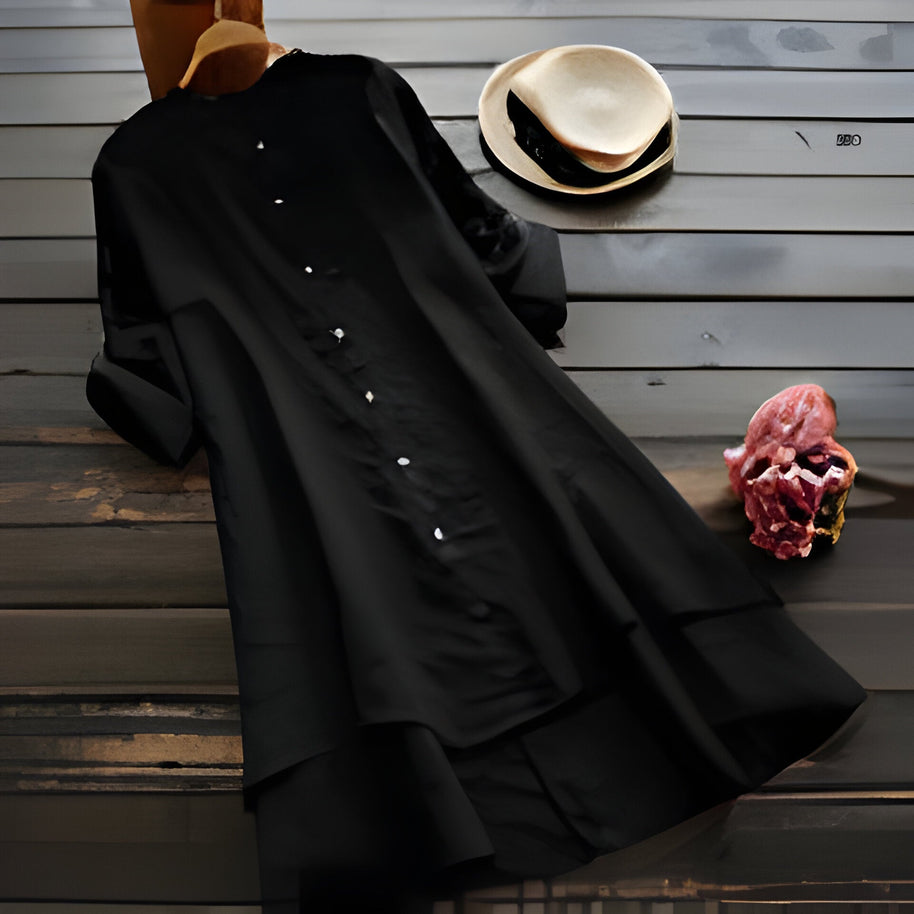 WW | Sommerkleid aus Baumwolle und Leinen In Übergröße