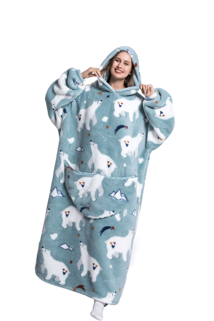 WW | Fleece Hoodie Decke Für Den WINTER
