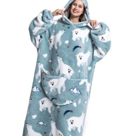 WW | Fleece Hoodie Decke Für Den WINTER