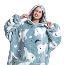 WW | Fleece Hoodie Decke Für Den WINTER