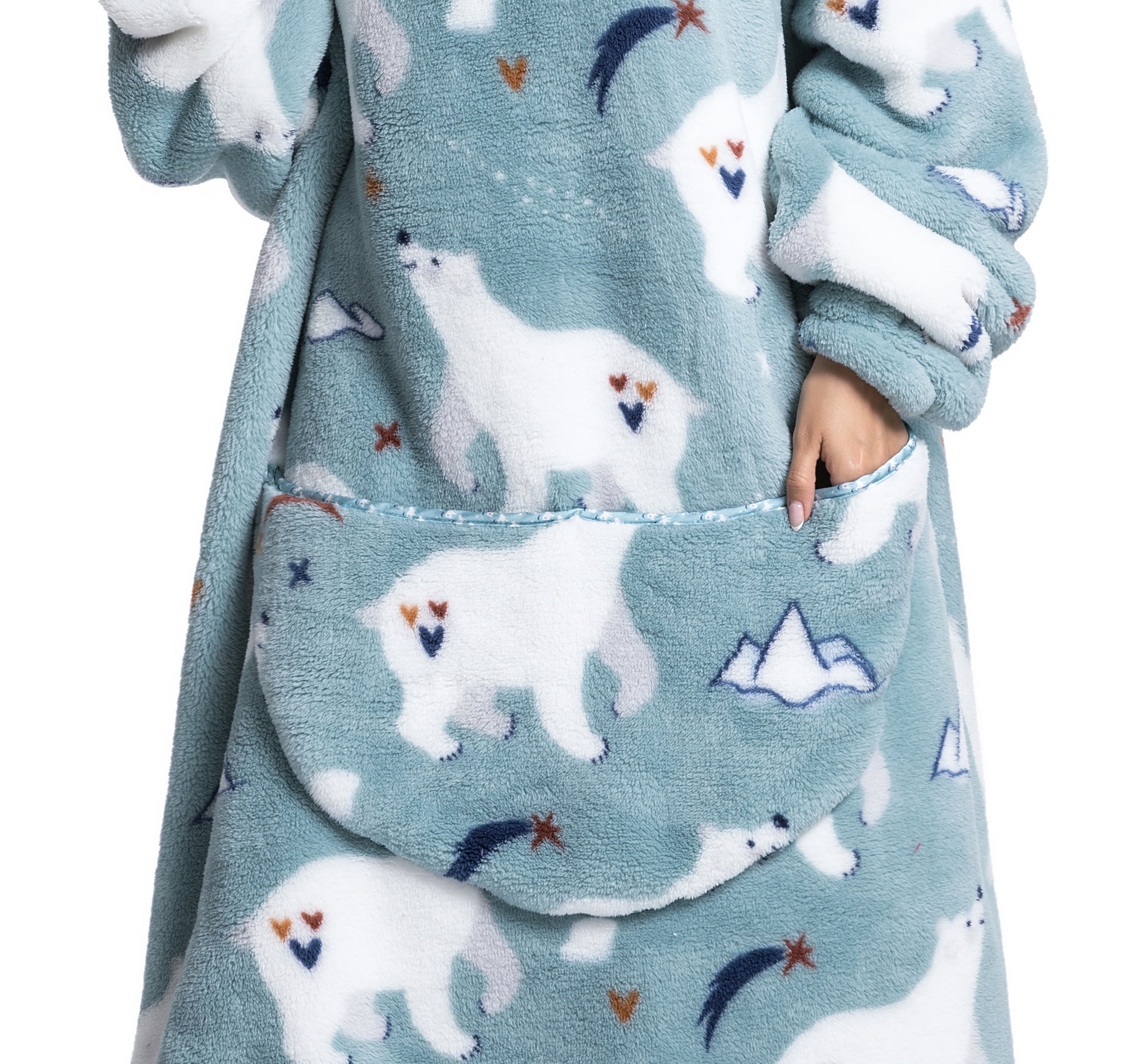 WW | Fleece Hoodie Decke Für Den WINTER