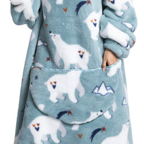 WW | Fleece Hoodie Decke Für Den WINTER