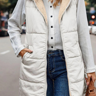 WW | Doppelseitige Weste mit Kapuze