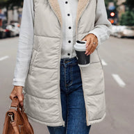 WW | Doppelseitige Weste mit Kapuze