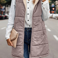 WW | Doppelseitige Weste mit Kapuze