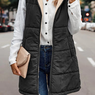 WW | Doppelseitige Weste mit Kapuze