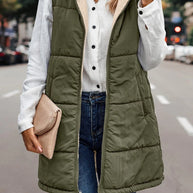 WW | Doppelseitige Weste mit Kapuze