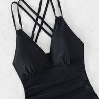 WW Tankini-Badeanzug mit überkreuzten Trägern