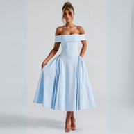 WW | Midi-Kleid Elegant Blau
