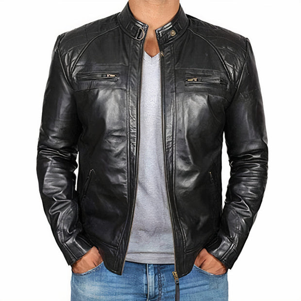 WW | Leder Motorradjacke Für Herren