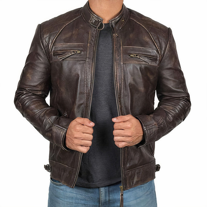 W&W Mode | Leder Motorradjacke Für Herren