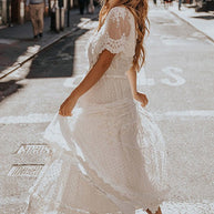 WW | Weiße Spitzenkleid