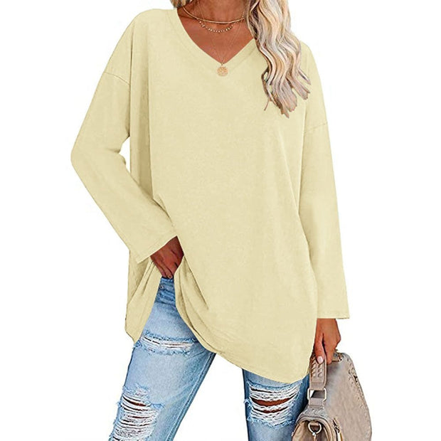 WW | V-Ausschnitt Gestrickter Top für Damen - Stilvoller und Bequemer Pullover