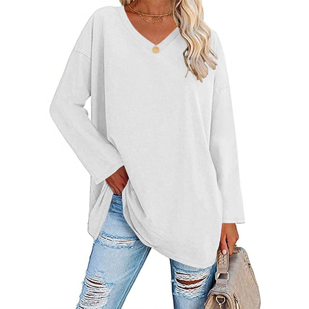 W&W Mode | V-Ausschnitt Gestrickter Top für Damen - Stilvoller und Bequemer Pullover