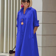 WW | Elegantes Mittelanges Kleid für Damen - Stilvolles Midi Kleid