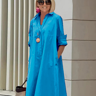 WW | Elegantes Mittelanges Kleid für Damen - Stilvolles Midi Kleid