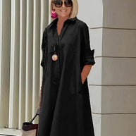 WW | Elegantes Mittelanges Kleid für Damen - Stilvolles Midi Kleid