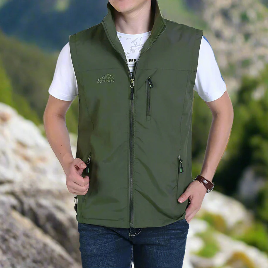 WW | Leichte Multifunktionsweste mit Taschen für Herren für den Outdoor-Einsatz