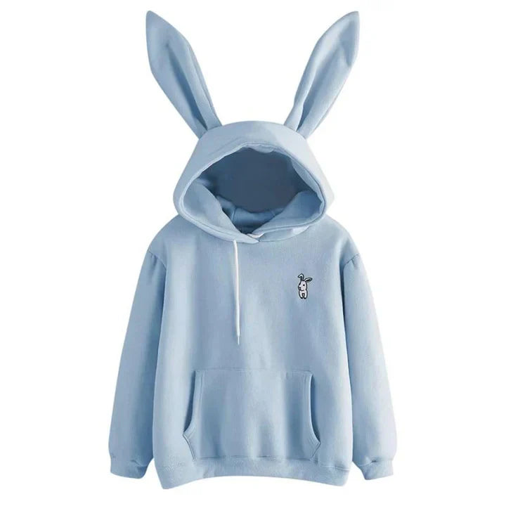 WW | Damen Sweatshirt Mit Kapuze Und Hasenohren