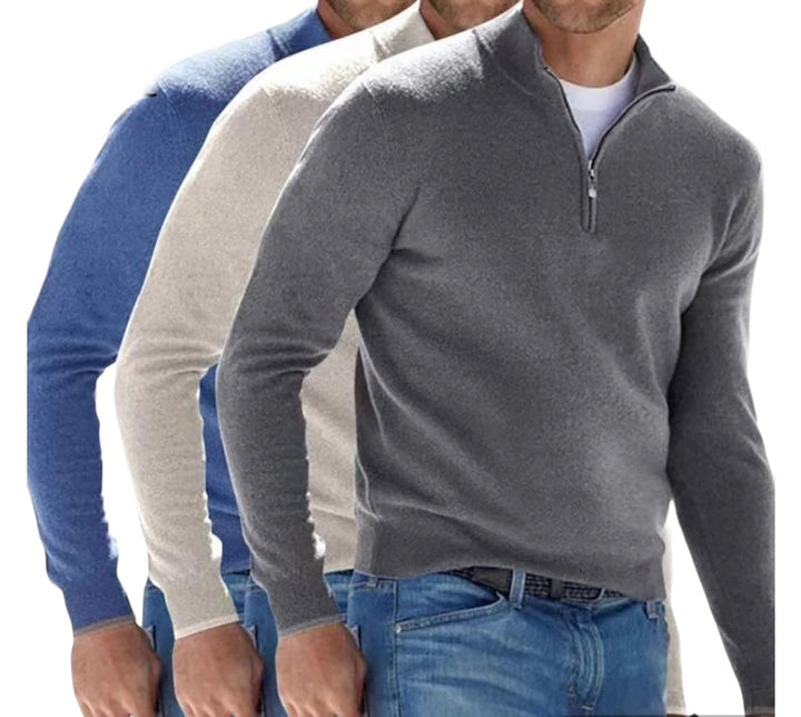 W&W Mode | Ordentlicher Half Zip Pullover für Herren