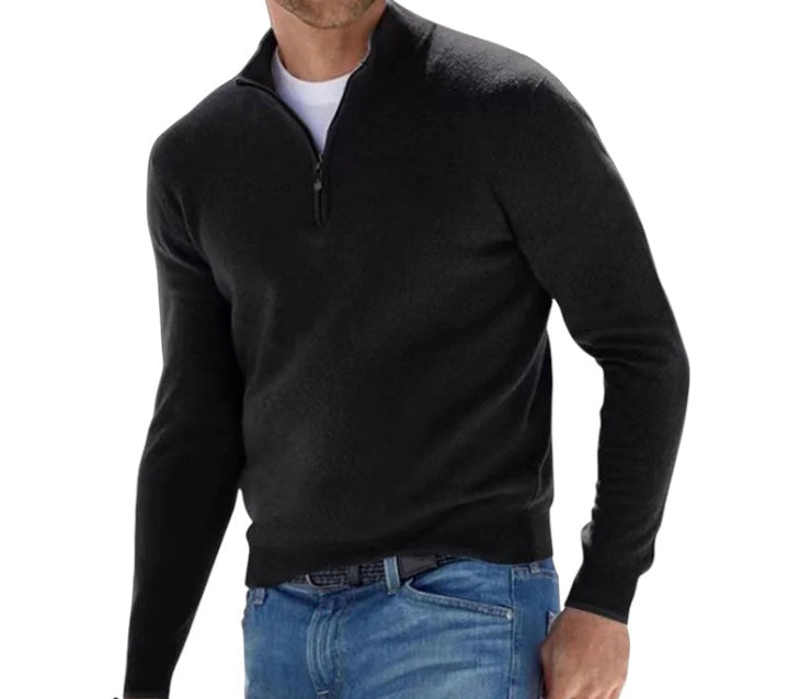 W&W Mode | Ordentlicher Half Zip Pullover für Herren