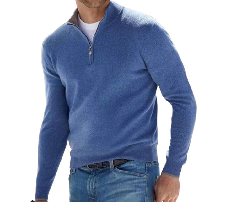 W&W Mode | Ordentlicher Half Zip Pullover für Herren
