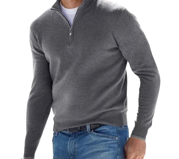 W&W Mode | Ordentlicher Half Zip Pullover für Herren