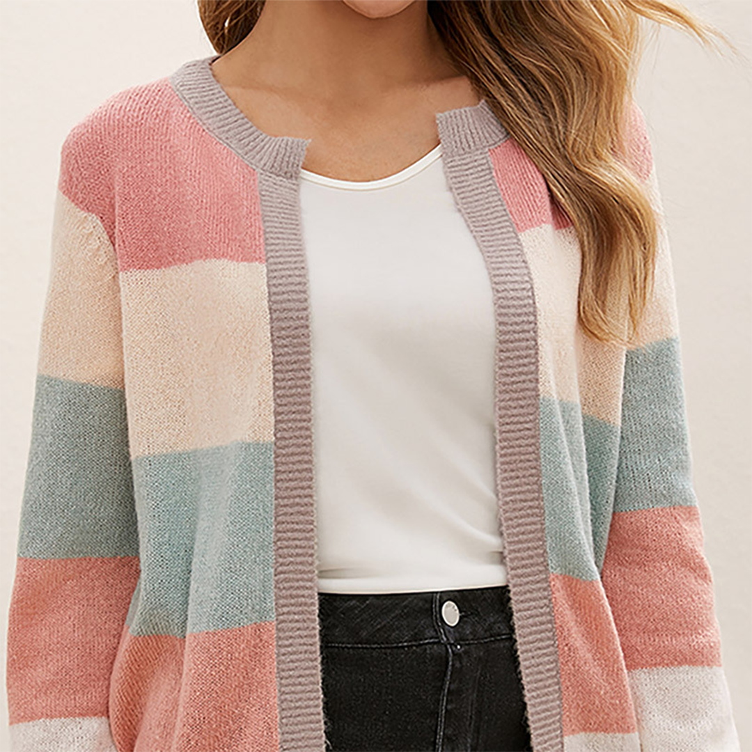 WW Bequemer Offener Cardigan: Mit Langen Ärmeln