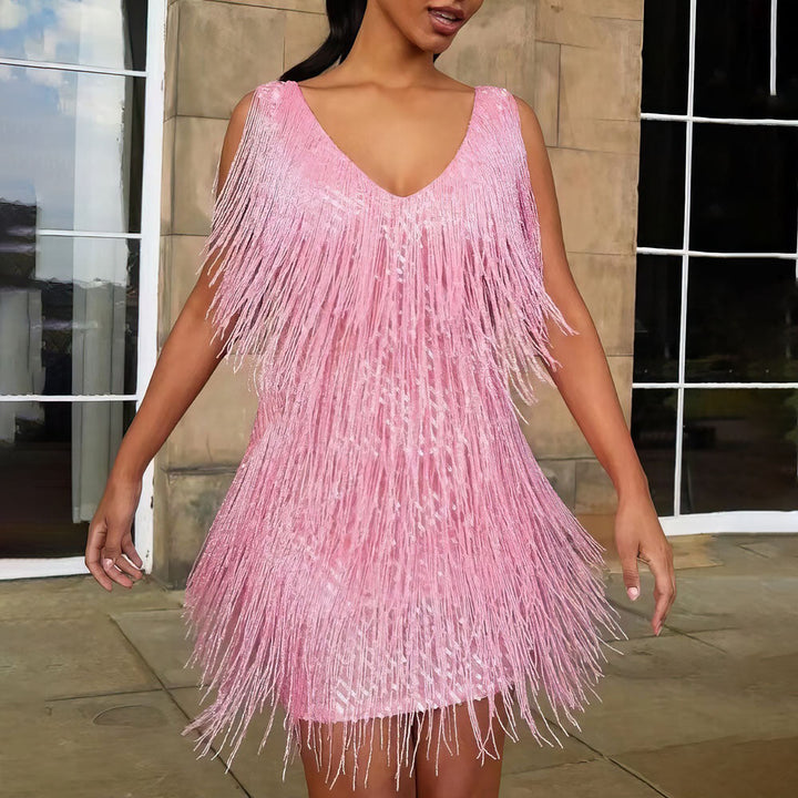 W&W Mode | Wickelkleid Für Damen Mit V-Ausschnitt