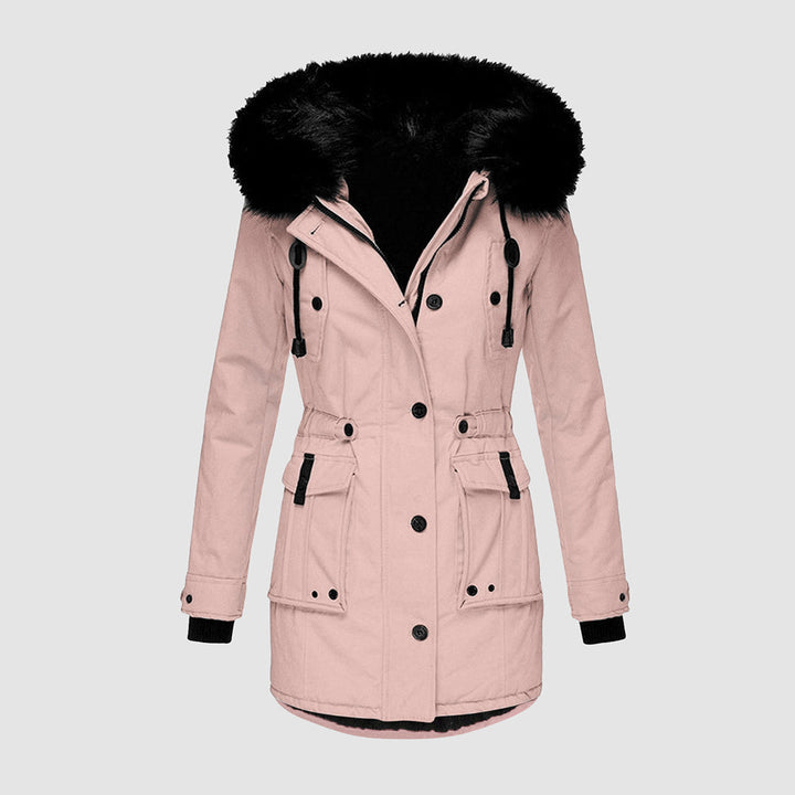 W&W Mode - Wasserdichte Winterjacke mit Kapuze für Damen