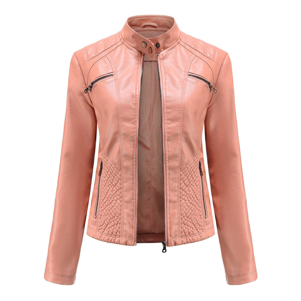 WW | Leder Biker Jacke für den Frühling