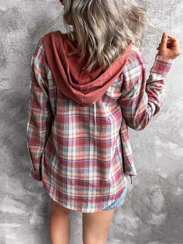 WW Hoodie - Loose Fit - Kordelzug - Button Up Shirt - Damenbekleidung