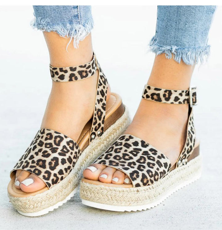 W&W Mode | Sandalen Damen Knöchelriemen Espadrille Schuhe für den Sommer