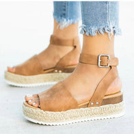 WW | Sandalen Damen Knöchelriemen Espadrille Schuhe für den Sommer