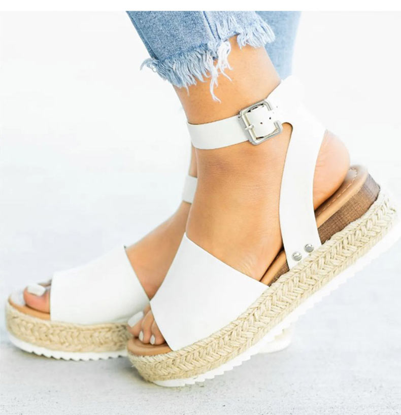 WW | Sandalen Damen Knöchelriemen Espadrille Schuhe für den Sommer