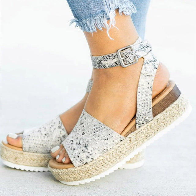 WW | Sandalen Damen Knöchelriemen Espadrille Schuhe für den Sommer