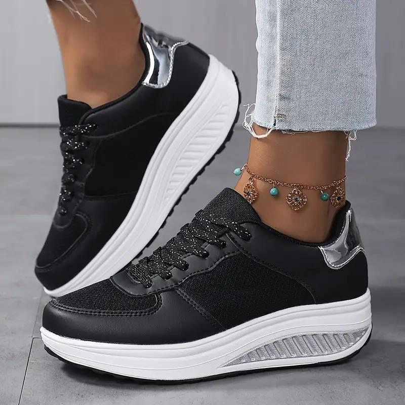WW | Sneakers, Bequem, Schnürsenkel, Frauenschuhe, Mesh-Sneakers