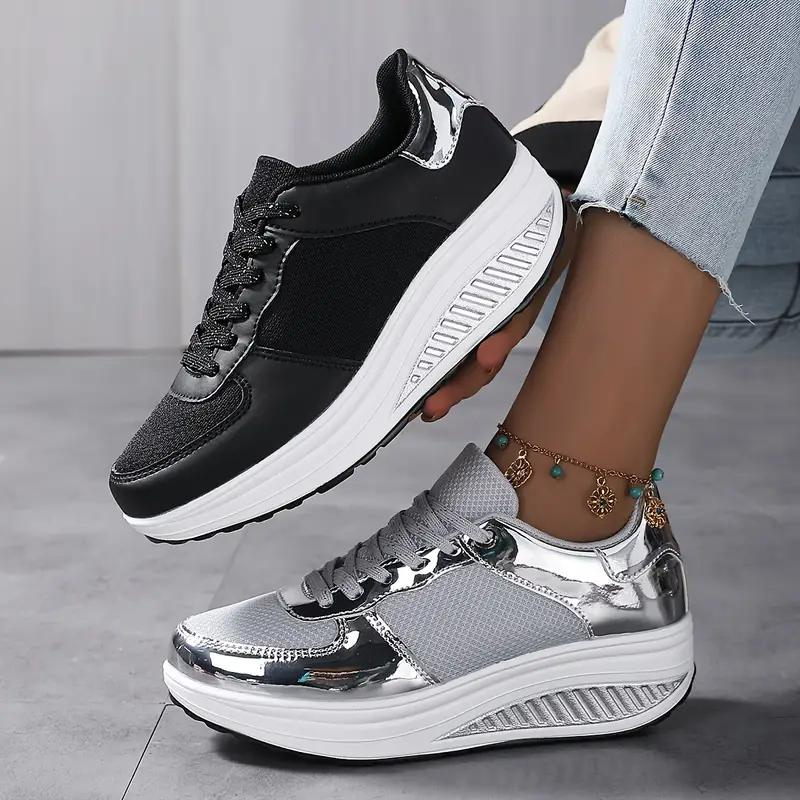 WW | Sneakers, Bequem, Schnürsenkel, Frauenschuhe, Mesh-Sneakers