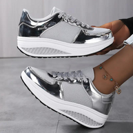 WW | Sneakers, Bequem, Schnürsenkel, Frauenschuhe, Mesh-Sneakers