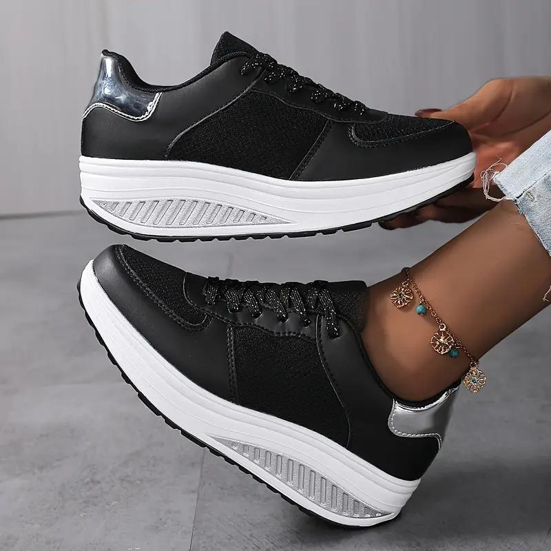 WW | Sneakers, Bequem, Schnürsenkel, Frauenschuhe, Mesh-Sneakers