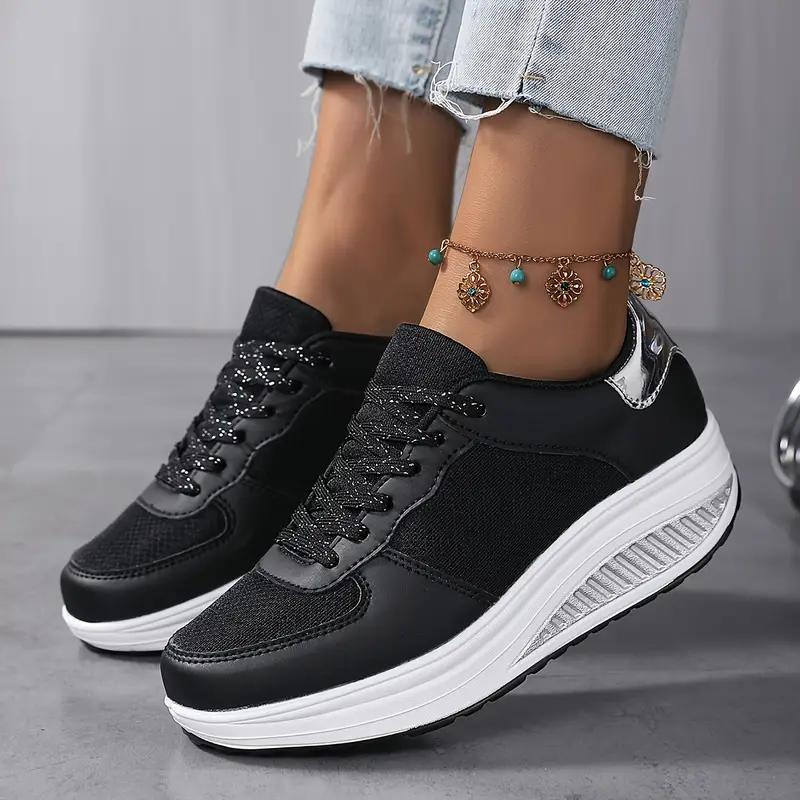 WW | Sneakers, Bequem, Schnürsenkel, Frauenschuhe, Mesh-Sneakers